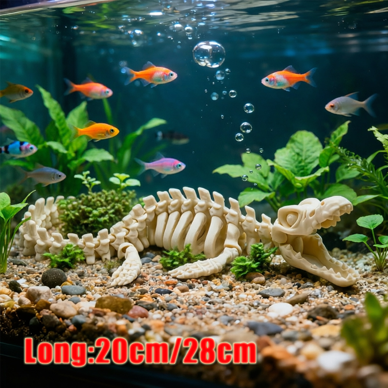 Marine Aquarium Used - Реалистичная копия скелета мозазавра, 1 шт.,