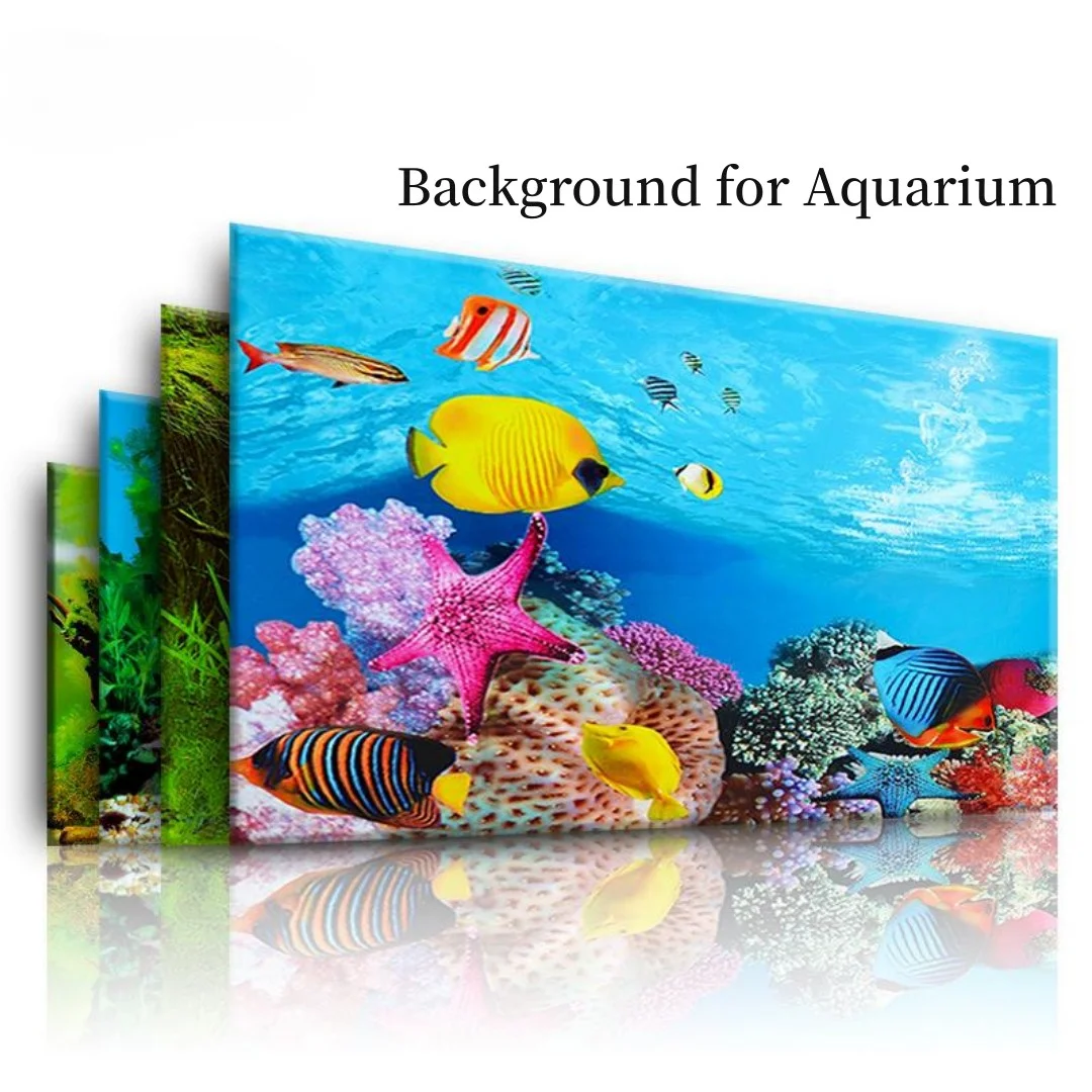 Фон для аквариума, 3D наклейка – обзор и цена Marine Aquarium Aquascape