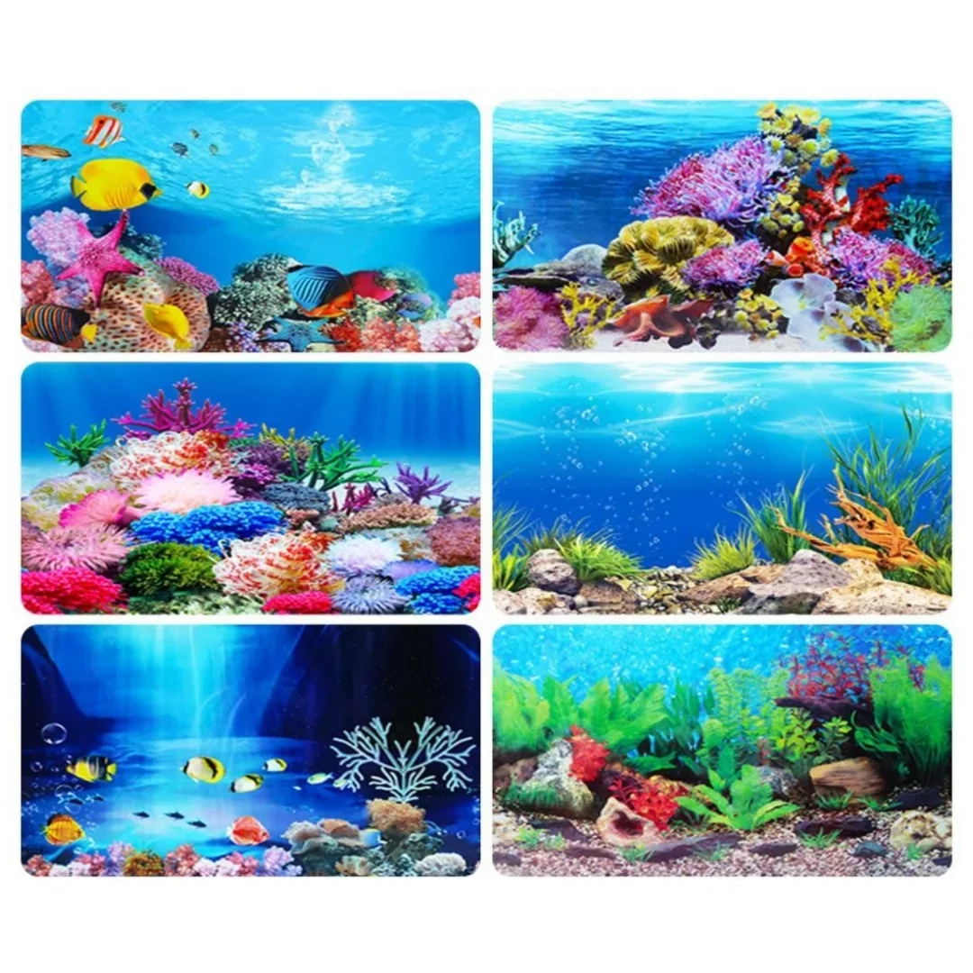 Фон для аквариума, 3D наклейка – обзор и цена Marine Aquarium Aquascape