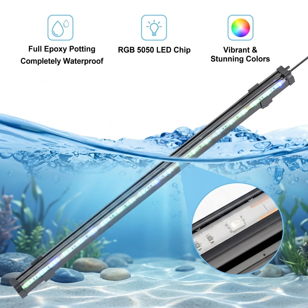 USB LED-лампа для аквариума с  – обзор и цена Aquarium Marine Lights
