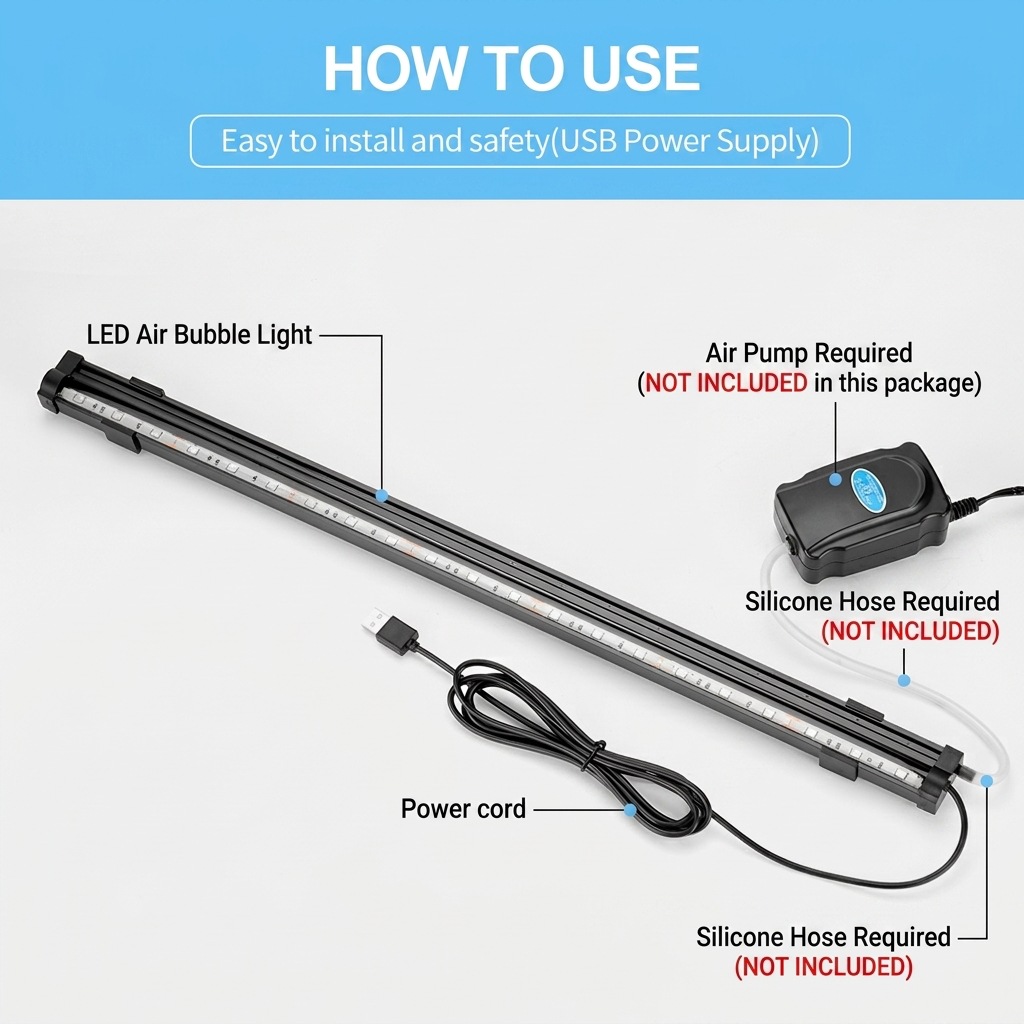 USB LED-лампа для аквариума с  – обзор и цена Aquarium Marine Lights